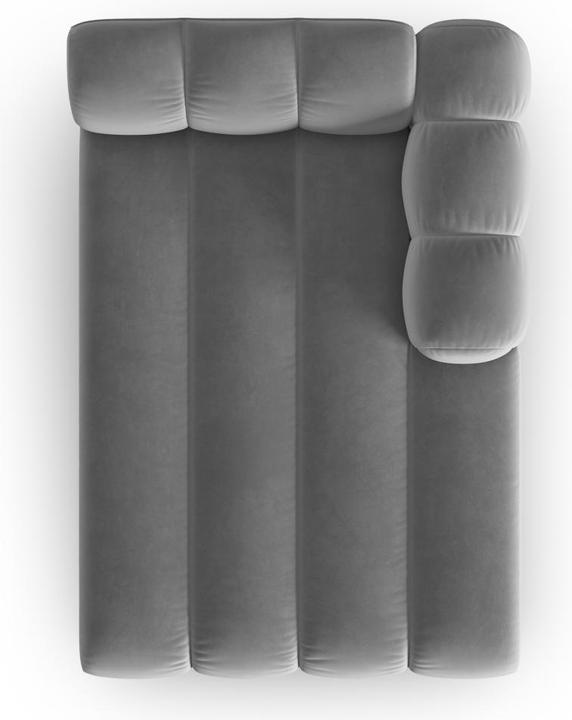 Actual product image Micadoni Velvet Chaise Longue Right, "Lupine", 2 Seats, 117x177x70Made in Europe (Chaise longue)