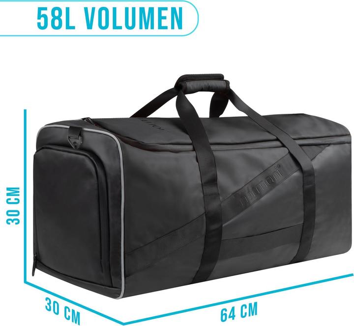 Produktbild Normani Sporttasche mit Rucksackfunktion 58 l mit Hüftgurt - 9277 (58 l)