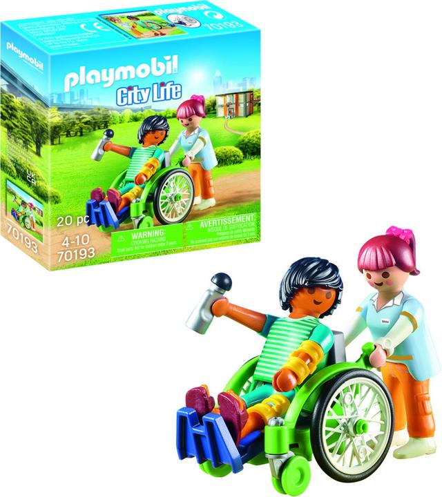 Produktbild Playmobil Patient im Rollstuhl (70193, Playmobil City Life)
