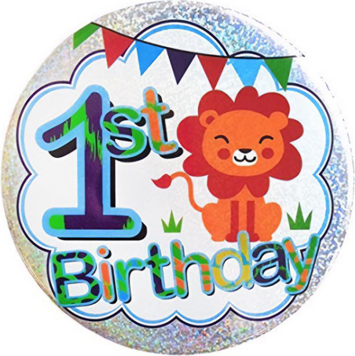 Apac Löwe PartyButton 1. Geburtstag