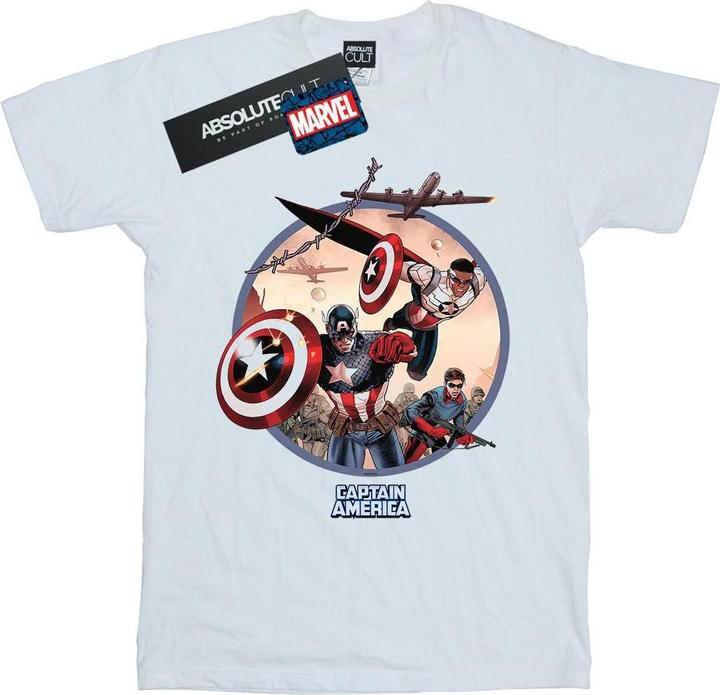 Produktbild Captain America And Falcon In Battle TShirt (L)