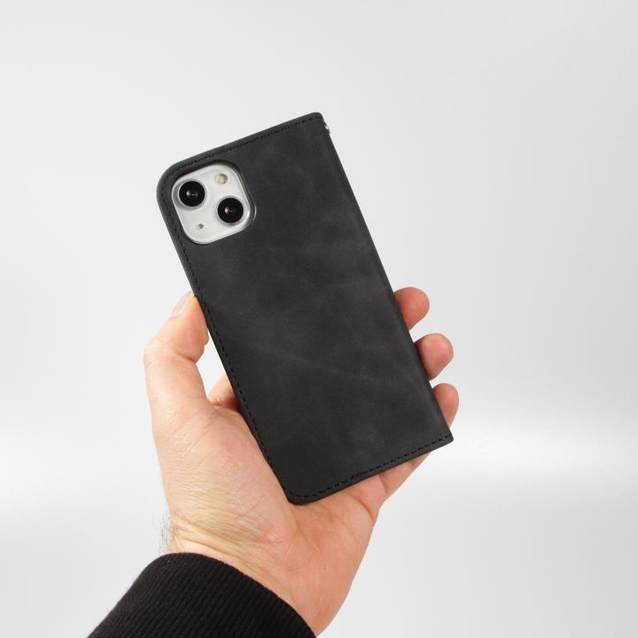 Produktbild PhoneLook Leder Tasche Flip Wallet vintage mit Magnetverschluss und Kartenhalter (Apple iPhone 13)