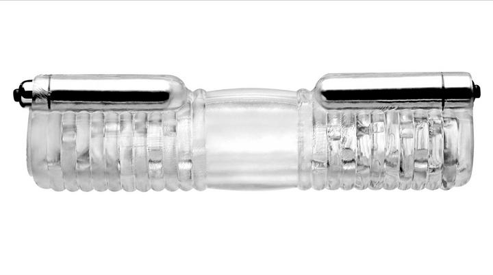 Actual product image Tom of Finland Head To Head Vibrating Sleeve