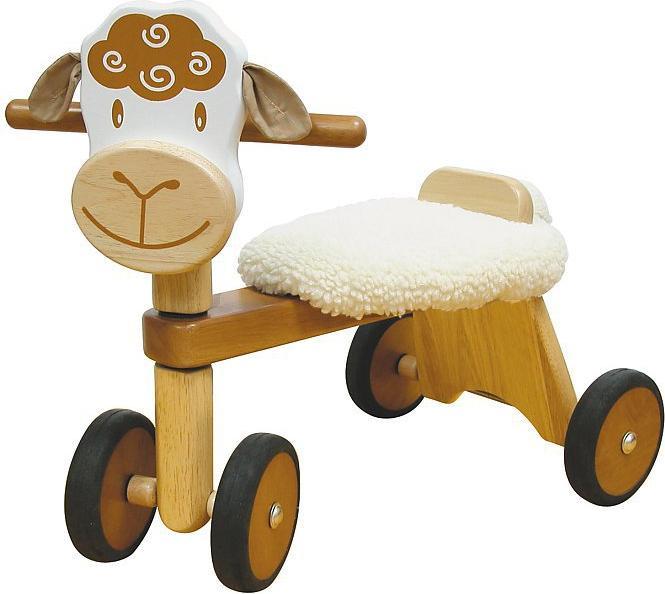 Actual product image I`m toy Wooden sliding sheep