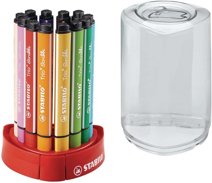 Produktbild STABILO Trio Scribbi Gefederter Dreikant-Filzstift (Mehrfarbig, 12 x)