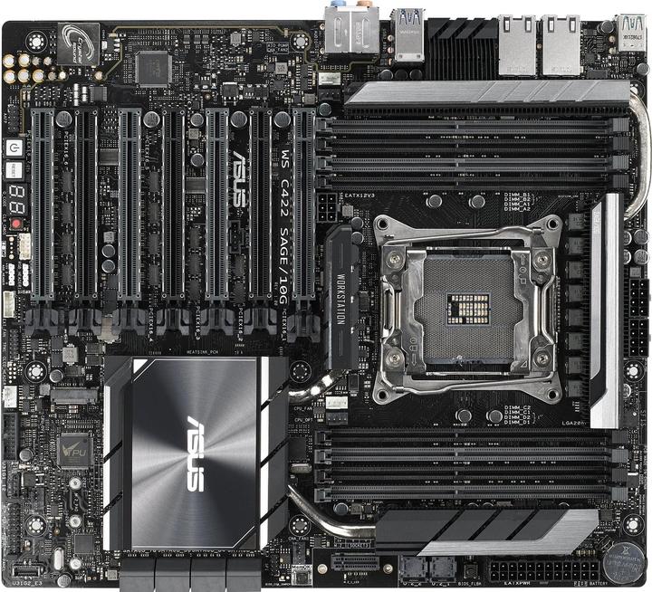 Produktbild ASUS WS C422 SAGE (LGA 2066, Intel C422, SSI CEB)