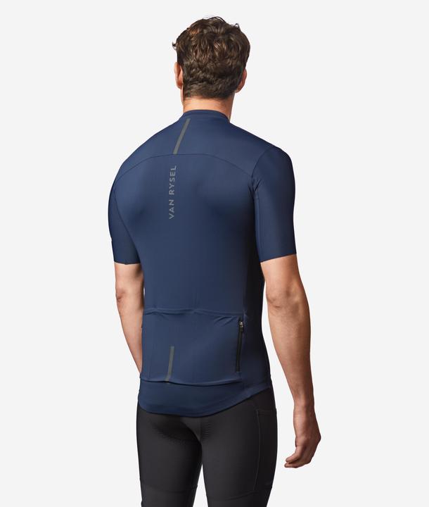 Actual product image Van rysel Rennrad Fahrradtrikot Sommer kurzarm Herren Slimfit Endurance 2 dunkelblau (L)