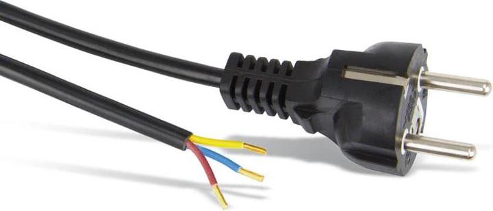 Actual product image Goobay protective contact cable for assembly, 1.5 m, black (1.50 m)