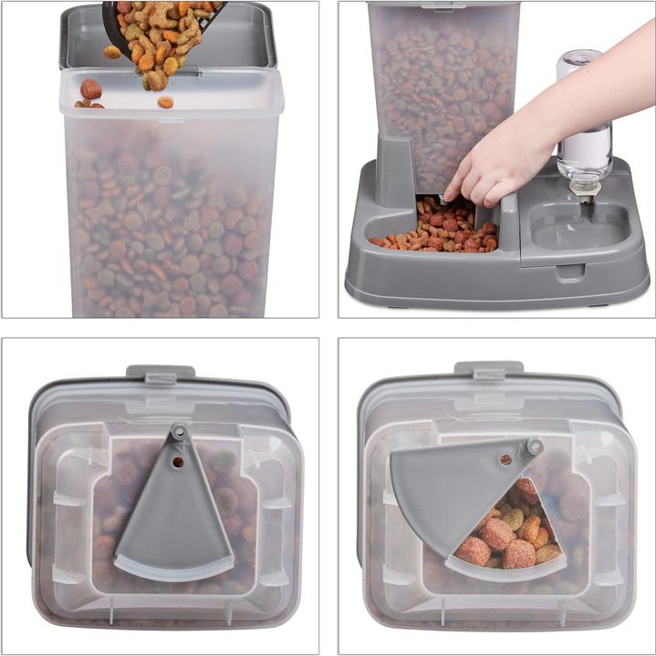 Immagine prodotto Relaxdays Distributore di cibo e acqua 2 in 1 (4 l)