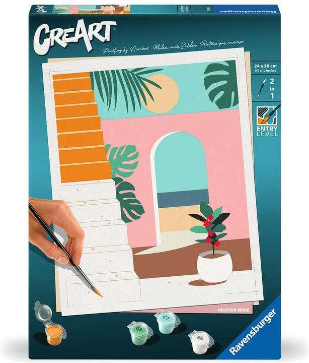 Produktbild Ravensburger CreArt - Malen nach Zahlen 25524 - Urlaubsmodus - ab 12 Jahren für Einsteige