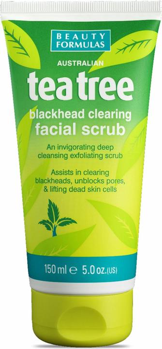 Produktbild Beauty Formulas Tea Treeackhead Peeling Facial Scrub Cleansing Face Scrub 150Ml (Peeling, 150 ml)