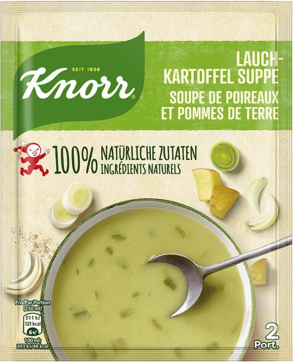 Immagine prodotto Knorr 100% zuppa di patate naturale, zuppa in busta con patate, porri e cipolle, pasto pronto