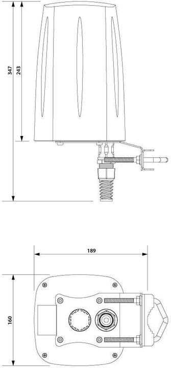 Actual product image Teltonika LTE Antenna QuSpot AX09S Outdoor Housing for RUT-X09 (2G)