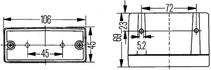 Immagine prodotto Hella 30 Fendinebbia posteriori alogeni montati in superficie 2NE 006 609-187