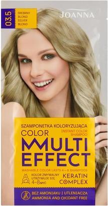 Joanna Shampooing couleur instantané Multi Effect Keratin Complex 03.5 Silveronde 35G (Shampoing liquide)