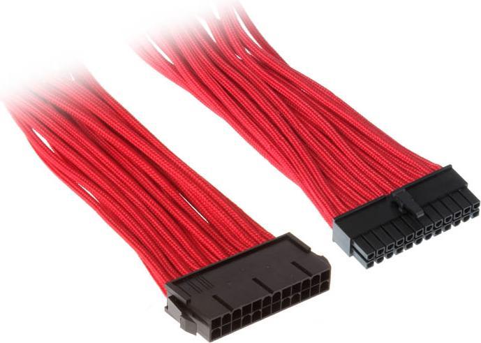 Productafbeelding Silverstone ATX Uitbreiding 24-24Pin rood