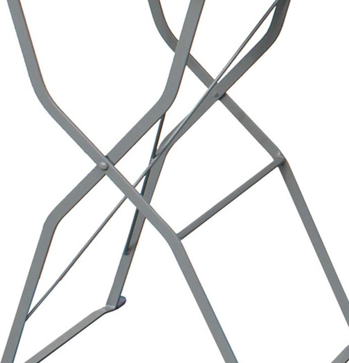 Actual product image Mojawo Biergarten Barhocker Hochstuhl Klappstuhl Gartenstuhl Akazie Stahl