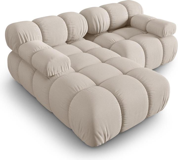 Actual product image Micadoni Modular Left Corner Sofa, "Bellis", 3 Seats, 188x155x70Made in Europe (Corner sofa)