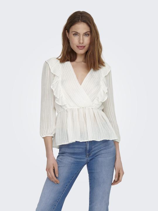 Actual product image Only Wrap-around ruffle top (L)