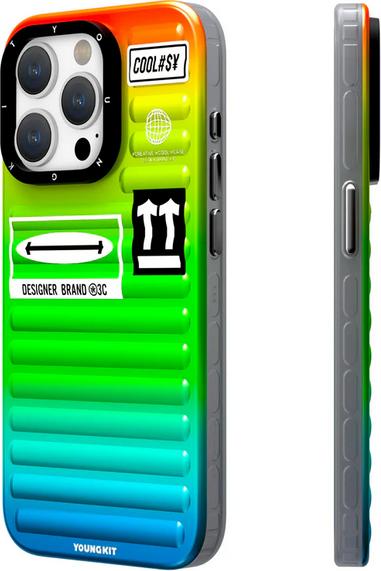 Immagine prodotto Youngkit Cover Colour-Gradient Luggage-Inspired Case /arancio (Apple iPhone 15)