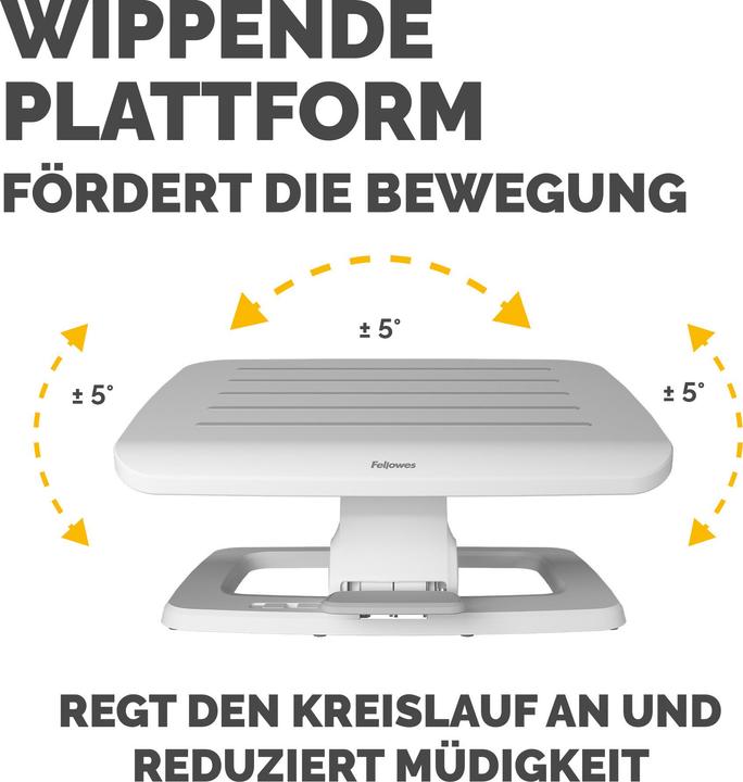 Actual product image Fellowes Hana Lt Foot Rest White (45 x 35 cm)