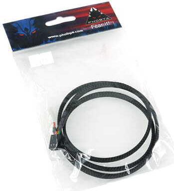 Image du produit Phobya Câble de capteur de débit 3 pôles 80cm noir tressé