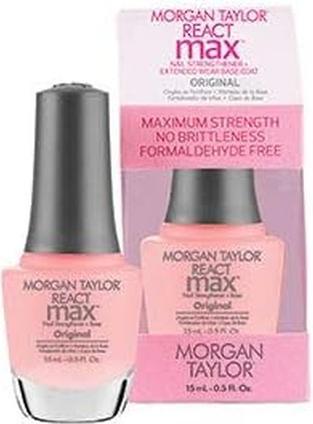 Produktbild Morgan Taylor REACT MAX ORIGINAL nail strengthener + base 15 ml (Körperlotion, 15 ml)