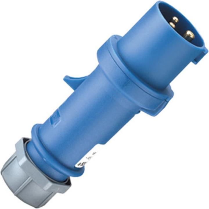 Actual product image Mennekes Plug,ProTop,230V,16A,2P+E,blue
