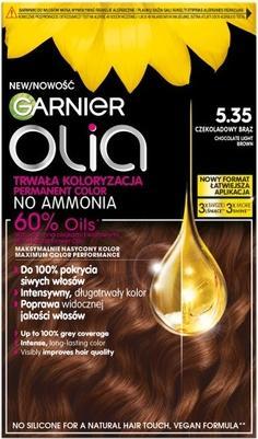 Garnier Olia Haarfarbe 535 Chocolate Hellbraun (Chocolate Light Brown)
