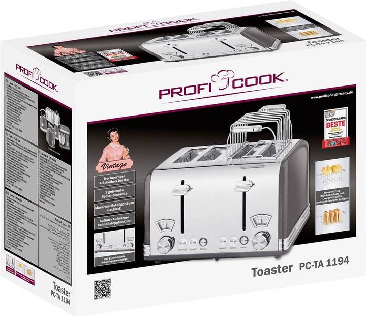 Actual product image Proficook Toaster PC TA 1194 4 slices