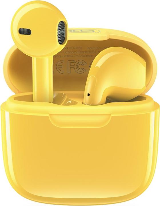 Actual product image xO Bluetooth earphones X23 TWS yellow (Wireless)