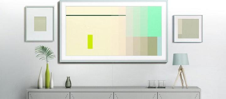 Actual product image Samsung Frame for Frame TV 55", porcelain blue aluminium Limited Edition