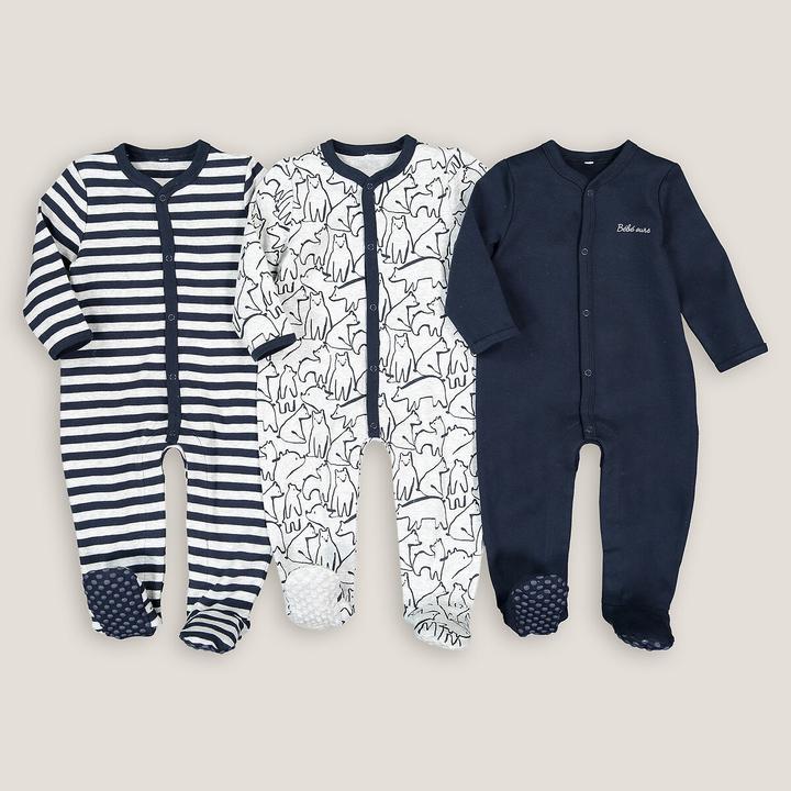 Produktbild La Redoute Collections 3er-Pack Strampler aus Baumwolle (74)