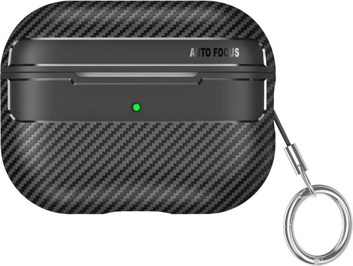 Cover-Discount Airpods Pro 2 - Silikoncase Carbon Look schwarz (Kopfhörer Hülle)