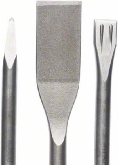 Actual product image Bosch Professional Zubehör 3-piece chisel set, SDS plus, 0/20/40 mm (250 mm)