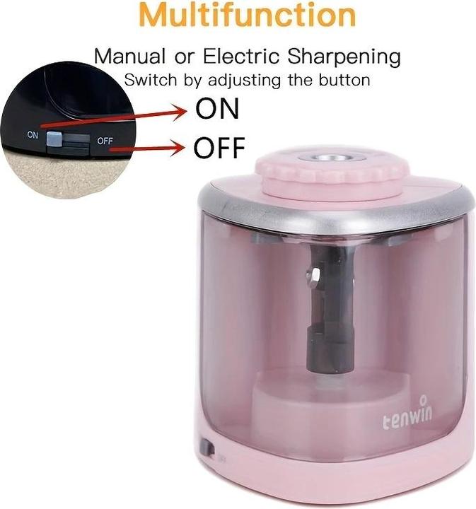 Produktbild ASMI Elektrischer Bleistiftspitzer Pink