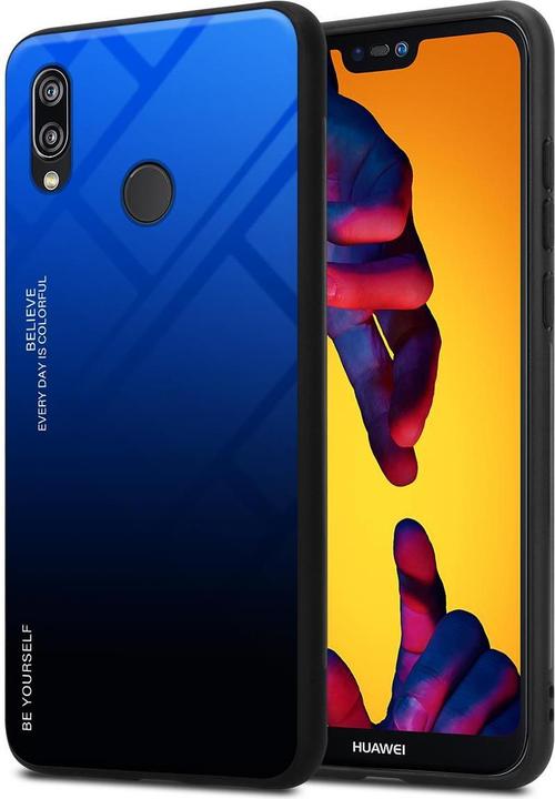 Produktbild Cadorabo TPU 2 Farben Glas Cover (Huawei Nova 3E)