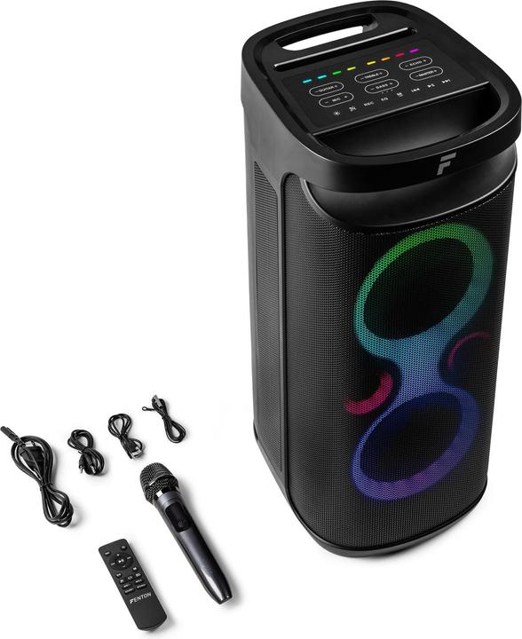 Immagine prodotto Fenton Bluetooth Speaker Pulse130 Schwarz (12 h, Batteria ricaricabile, Corrente elettrica)