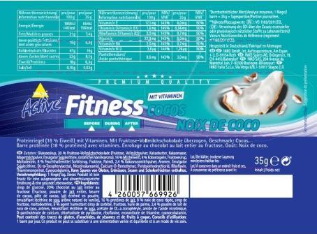 Produktbild Inkospor Fitness Bar (Kokosnuss, 1 Stk., 982 g)