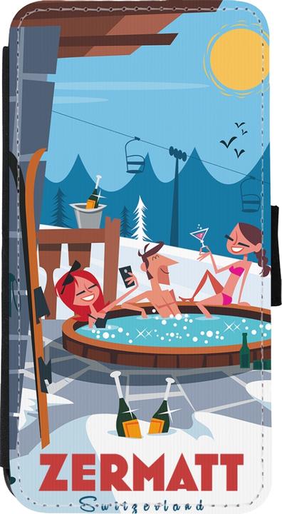 Produktbild PhoneLook Hülle Wallet schwarz Zermatt Mountain Jacuzzi (Apple iPhone XS Max)