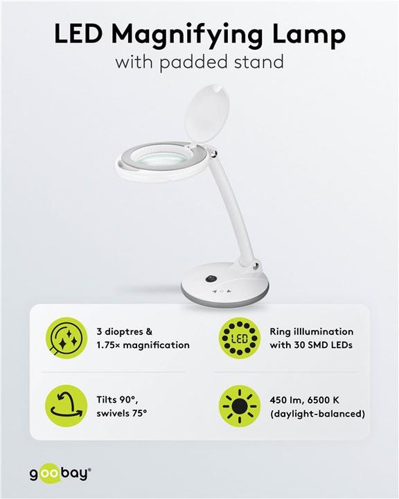 Immagine prodotto Goobay LED-Stand-Lupenleuchte (450 lm)
