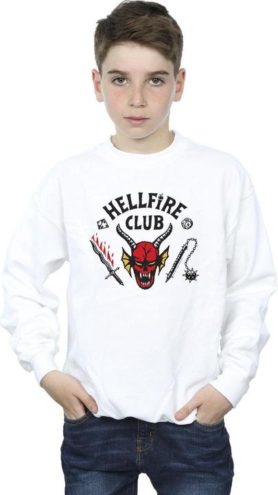 Actual product image Netflix Boys Stranger Things Hellfire Club Sweatshirt (152, 158)