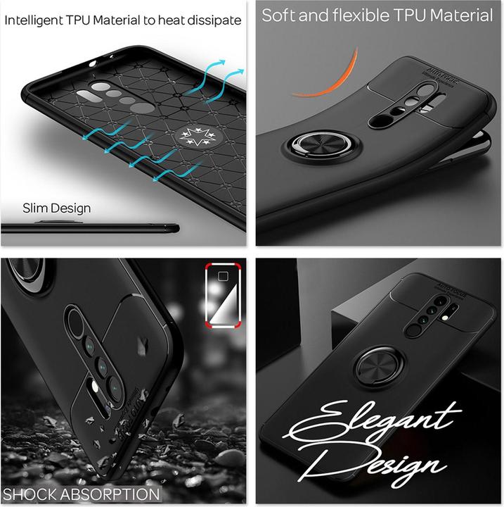 Produktbild Nalia Ring Handyhülle (Xiaomi Redmi 9)