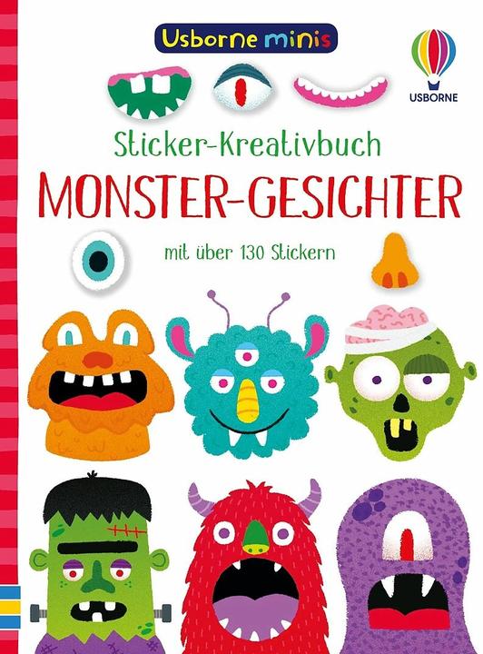 Image du produit Usborne Minis - Livre de création d'autocollants : Visages de monstres