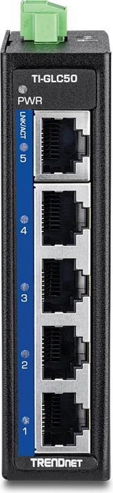 Image du produit Trendnet TI-GLC50 Mini rail DIN industriel à 5 ports Gigabit (5 Ports)