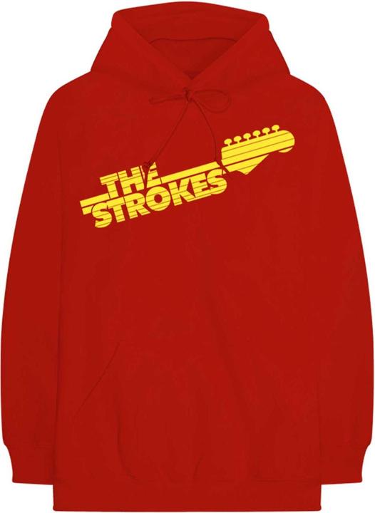 Actual product image The Strokes Unisex Adult Guitar Fretboard Logo Hoodie (M)
