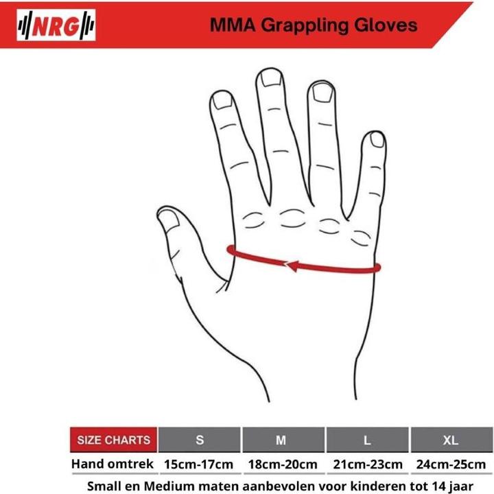 Image du produit NRG Fitness Gants MMA M (M)