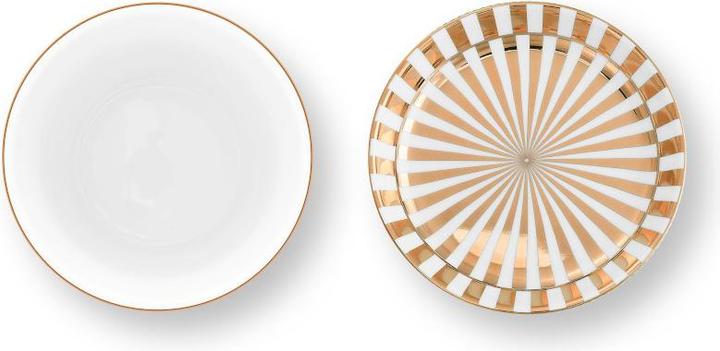 Immagine prodotto PIP Studio Tazza Dot Delight senza manico e vassoio per il tè bianco-oro 230ml (230 ml, 1 x)