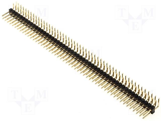 Image du produit OEM Connecteur mâle 2 x 40, pas de 2,54 mm, coudé