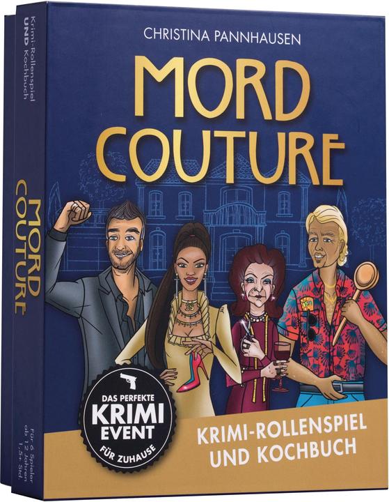 Produktbild Mord Couture. Krimi-Rollenspiel und Kochbuch. Das perfekte Krimi-Event für Zuhause. Für 6 Spieler (Deutsch)